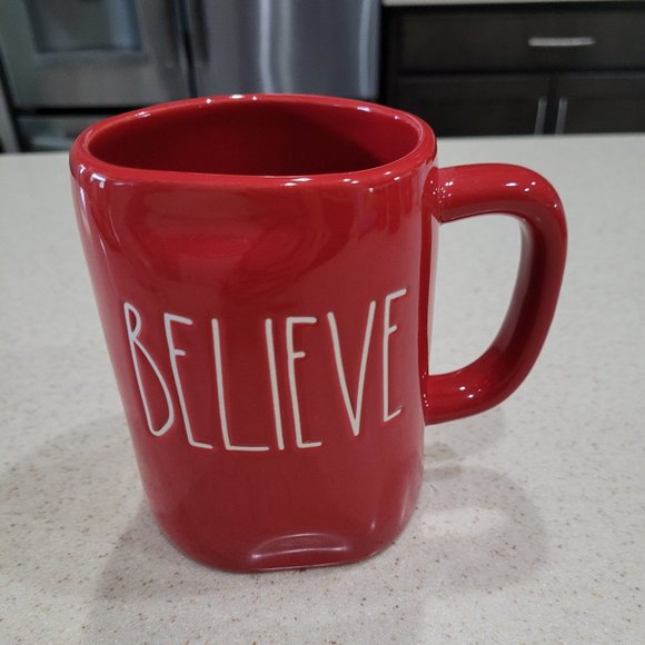 Rae Dunn Other - Rae Dunn BELIEVE red Christmas mug BNWT